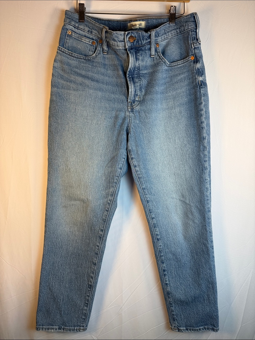 Madewell Women’s Washes Blue High-waisted Straight Jeans